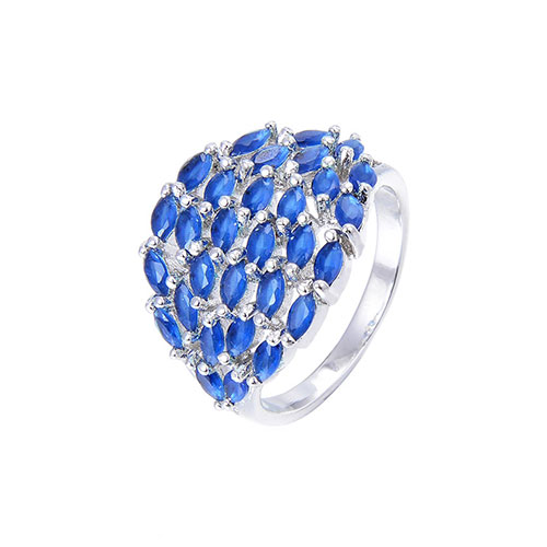 item005 Blue Gem Ring